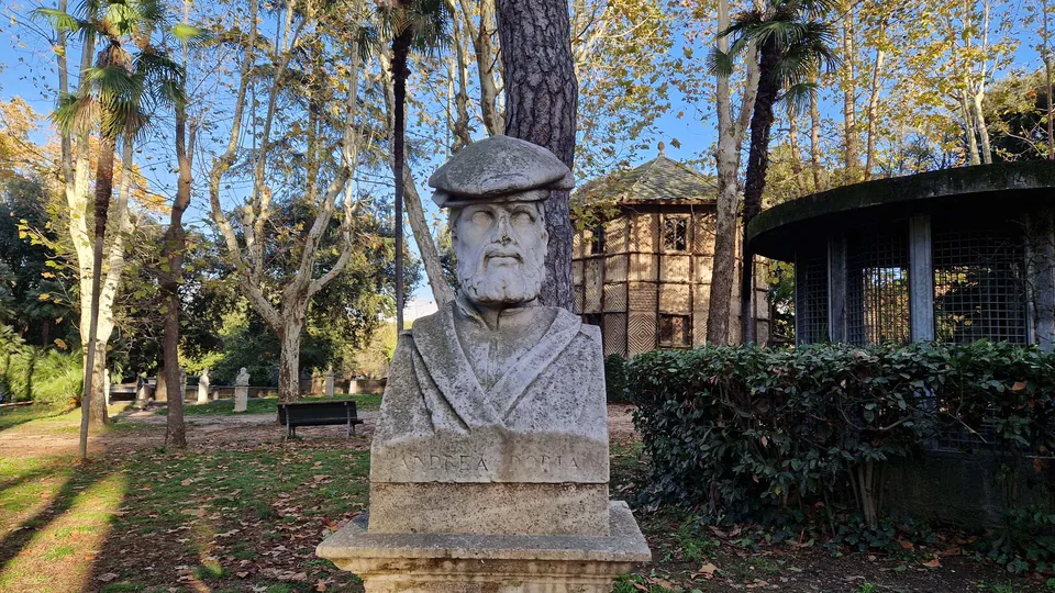 Bust of Andrea Doria in Pincio gardens