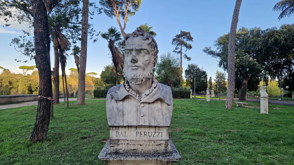 Bust of Baldassarre Peruzzi in Pincio gardens