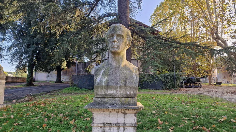 Bust of Francesco Mario Pagano in Pincio gardens