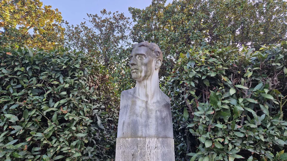 Bust of Francesco Rismondo in Pincio gardens