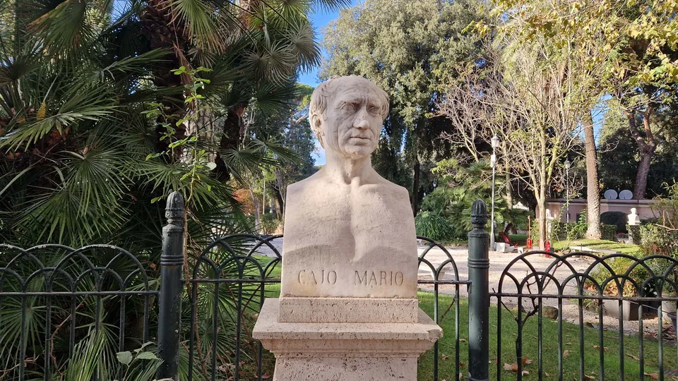 Bust of Gaius Marius in Pincio gardens