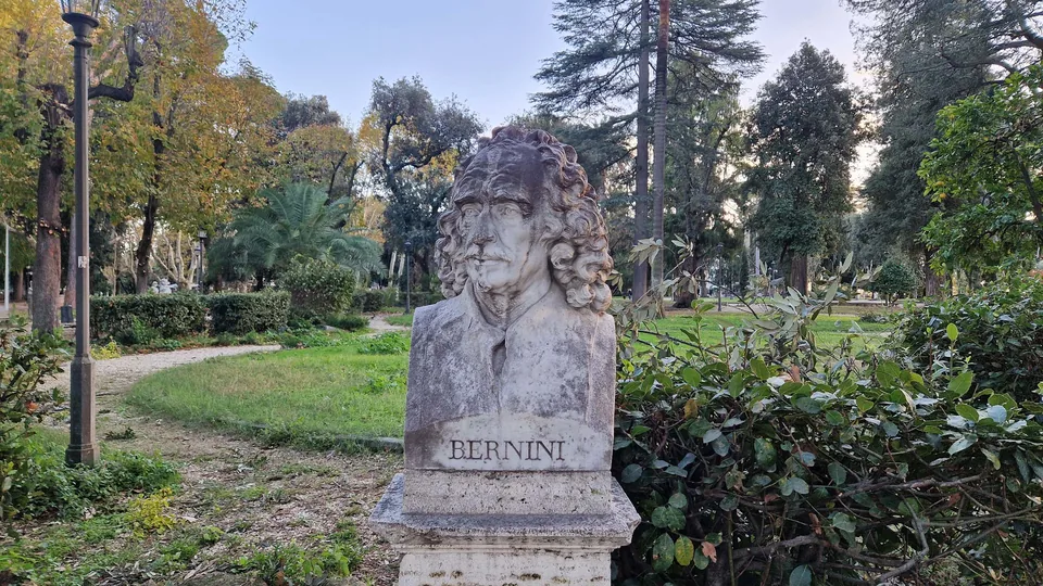 Bust of Gian Lorenzo Bernini in Pincio gardens