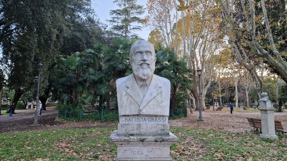 Bust of Giovanni Battista Grassi in Pincio gardens