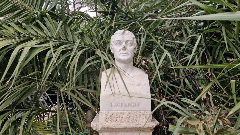 Bust of Joseph Louis Lagrange in Pincio gardens