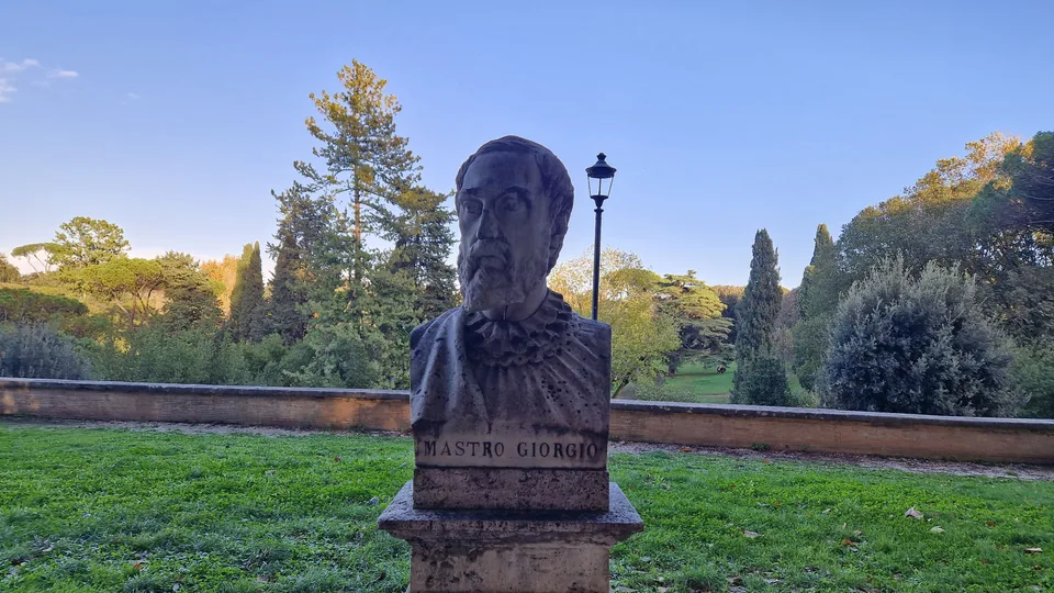 Bust of Giorgio Andreoli in Pincio gardens